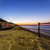 Buy canvas prints of Saltburn sunset North yorkshire by keith sayer