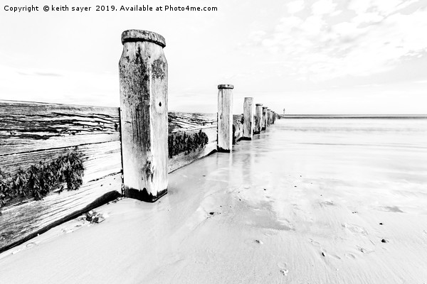 Sea Defence Redcar North Yorkshire Picture Board by keith sayer