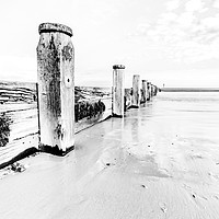 Buy canvas prints of Sea Defence Redcar North Yorkshire by keith sayer