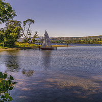 Buy canvas prints of Yacht on Ullswater. by keith sayer