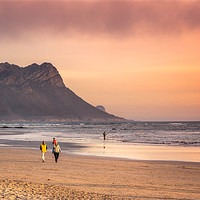 Buy canvas prints of A walk on the Beach by Elizma Fourie