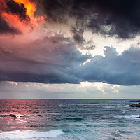 Buy canvas prints of Heavy clouds at sunset by Elizma Fourie