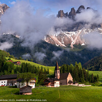 Buy canvas prints of Santa Maddalena - Valley Val di Funes - Dolomites - Italy by Jenny Rainbow
