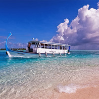 Buy canvas prints of In Harmony with Nature. Maldives by Jenny Rainbow