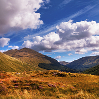 Buy canvas prints of  Sunny Day at Rest and Be Thankful. Scotland by Jenny Rainbow