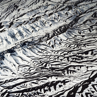 Buy canvas prints of  Mountains Patterns. Aerial View   by Jenny Rainbow