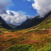 Buy canvas prints of  The Valley of Three Sisters. Glencoe. Scotland  by Jenny Rainbow