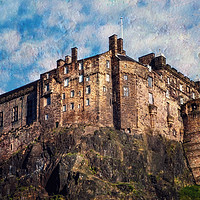 Buy canvas prints of Edinburgh Castle  by Jenny Rainbow