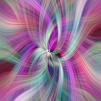 Buy canvas prints of Rainbow Colored Abstract 1. Concept Divine Virtues by Jenny Rainbow