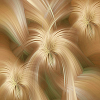 Buy canvas prints of Golden creamy abstract. Concept Golden Flows. Spiritual Money by Jenny Rainbow