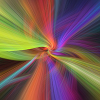 Buy canvas prints of Rainbow multicilored abstract. Concept The Threads of Destiny by Jenny Rainbow