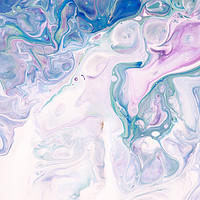 Buy canvas prints of Underwater Worlds Fragment 2.  Abstract Fluid Acry by Jenny Rainbow