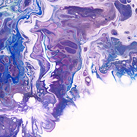 Buy canvas prints of Underwater Worlds Fragment. 4  Abstract Fluid Acry by Jenny Rainbow