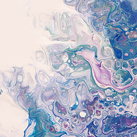 Buy canvas prints of Underwater Worlds Fragment 5.  Abstract Fluid Acry by Jenny Rainbow