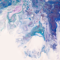 Buy canvas prints of Underwater Worlds Fragment 7. Abstract Fluid Acryl by Jenny Rainbow