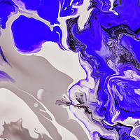 Buy canvas prints of The Rivers of Babylon. Acrylic Pouring Painting by Jenny Rainbow