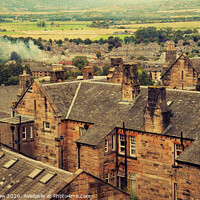 Buy canvas prints of The Roofs of Stirling. Scotland by Jenny Rainbow