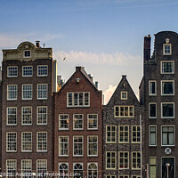 Buy canvas prints of Old Houses of Amsterdam by Jenny Rainbow