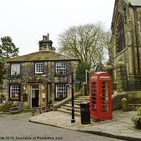 Buy canvas prints of British village scene by colin potts