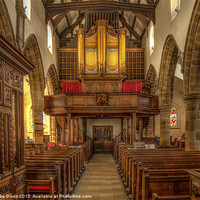 Buy canvas prints of Whalley Parish Church by Mike Dickinson