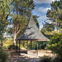 Buy canvas prints of bandstand in Oak hill Park by Mike Dickinson