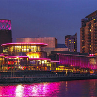 Buy canvas prints of Quays Theatre Salford by Mike Dickinson