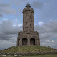 Buy canvas prints of Darwen Tower west side by Mike Dickinson