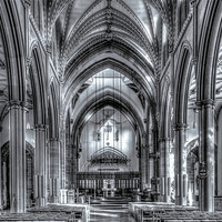 Buy canvas prints of Blackburn Cathedral by Mike Dickinson