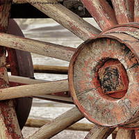 Buy canvas prints of The Old Wheel Stops Turning by chris wood