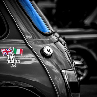 Buy canvas prints of Italian Job Black and White by chris wood