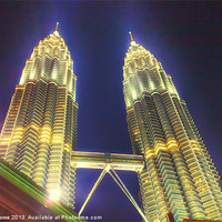 Buy canvas prints of The Petronas Towers by Steve Cowe