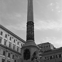 Buy canvas prints of Immacolata statue In the Piazza di Spagna in Rome by Diane  Mohlman