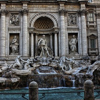 Buy canvas prints of Trevi fountain, Rome, Italy by Diane  Mohlman