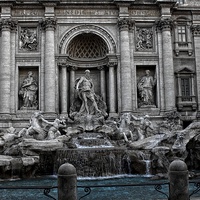 Buy canvas prints of Trevi Fountain, Rome, Italy by Diane  Mohlman
