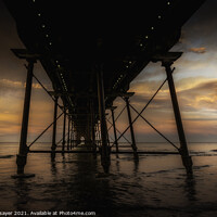 Buy canvas prints of A Winters Evening at Saltburn Pier by richard sayer