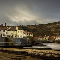 Buy canvas prints of  Fishing Village of Staithes by richard sayer