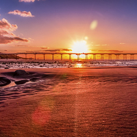 Buy canvas prints of  The Pier by richard sayer