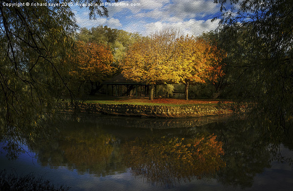  Autumn in Oils Picture Board by richard sayer
