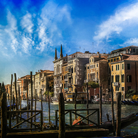 Buy canvas prints of  Grand Canal by richard sayer