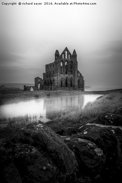 Whitby Abbey Picture Board by richard sayer