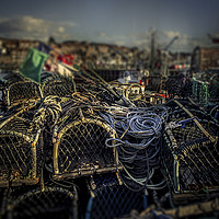 Buy canvas prints of Lobster Pots by richard sayer