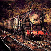 Buy canvas prints of Steam Journey by richard sayer