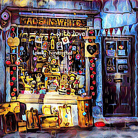 Buy canvas prints of Shop of Delights by richard sayer