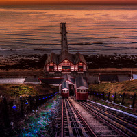 Buy canvas prints of The Blue LIne by richard sayer