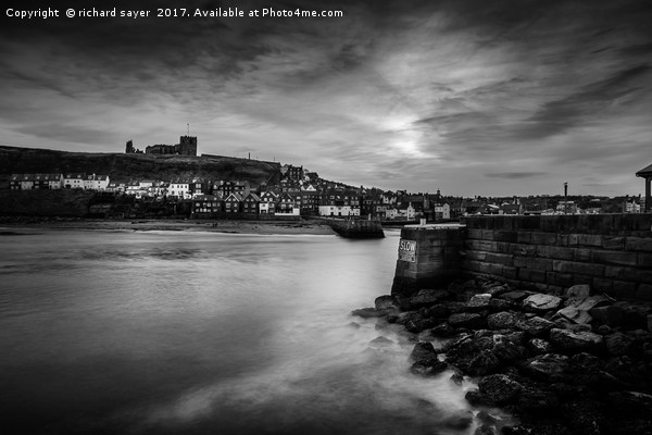 Whitby Rocks Picture Board by richard sayer