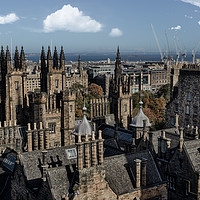 Buy canvas prints of A Majestic Edinburgh Rooftop Experience by richard sayer