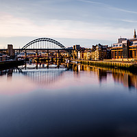 Buy canvas prints of The Enchanting Nightlife of Newcastle by richard sayer