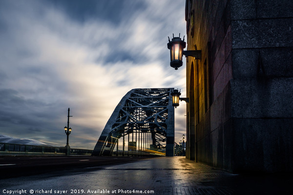 Majestic Tyne Bridge at Twilight Picture Board by richard sayer