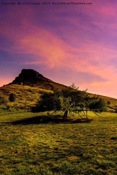 Enchanted Tree of Roseberry Topping Picture Board by richard sayer