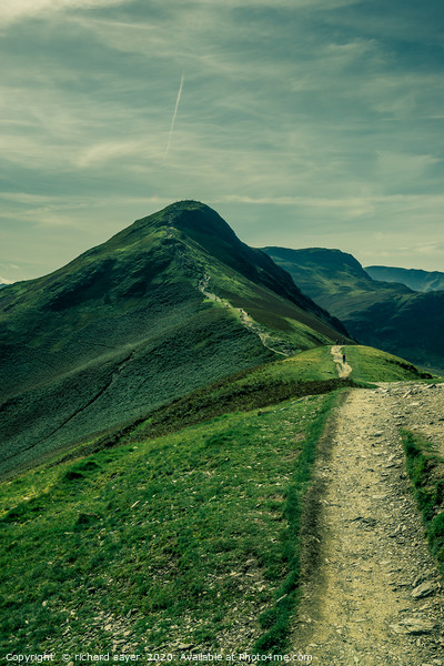 Conquer the Majestic Catbells Picture Board by richard sayer
